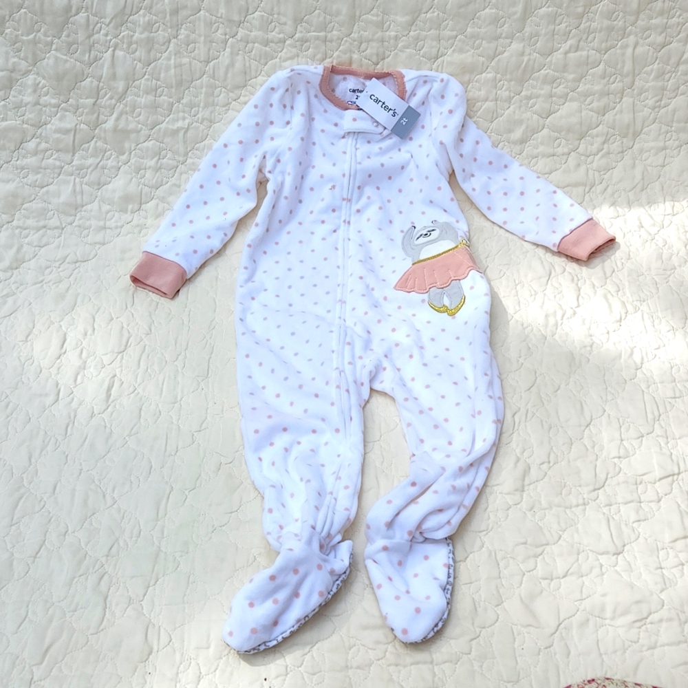 Size 2T Fleece Carter's Sleeper